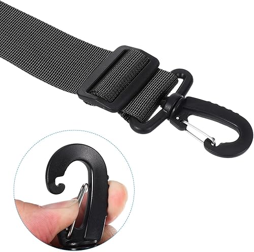 Miniatura 4 de PATIKIL Correa ajustable para botas de esquí de 31.5 in x 1.5 in, para botas de esquí, patines de hielo, color negro