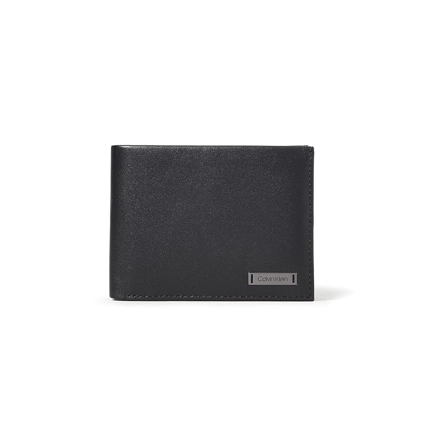 Immagine del prodotto Calvin Klein Portafoglio Uomo Smooth W Plaque 5 CC Coin Piccolo, Nero (Black), Taglia Unica