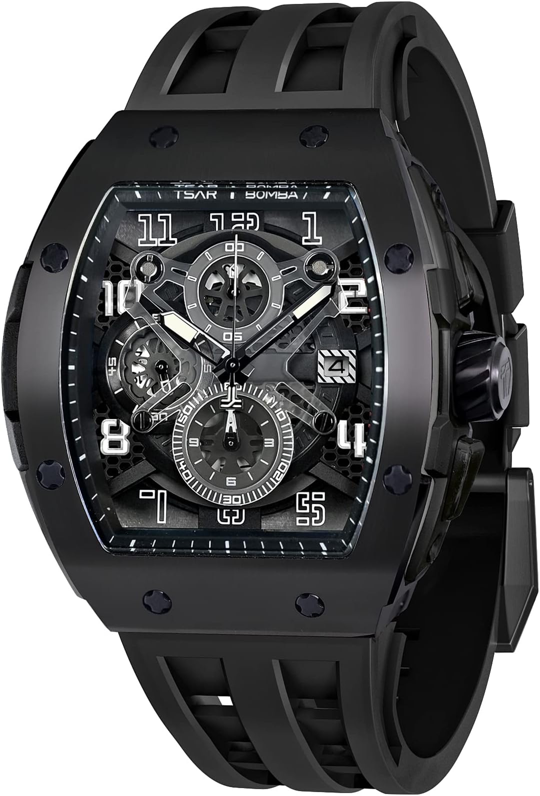 Military Watch For Men 50M Waterproof Clocks Luminous - Hands Digital Wristwatches Black Gold (MA9)(RW)(1U84)