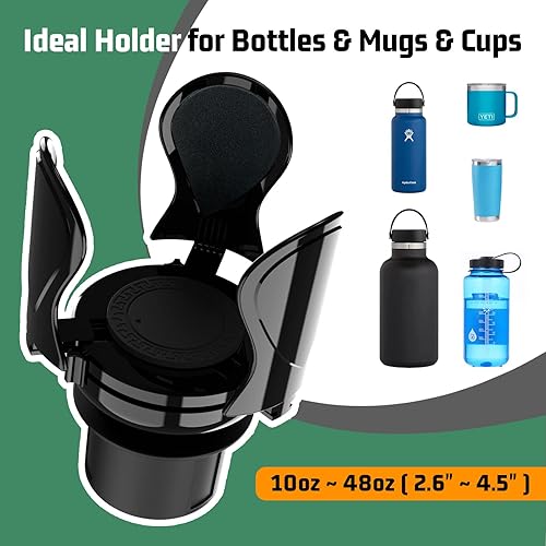 Miniatura 4 de Adaptador expansor de portavasos para automóvil actualizado 2023 con soporte ajustable y base, universal compatible con Yeti Ramblers14243646oz,