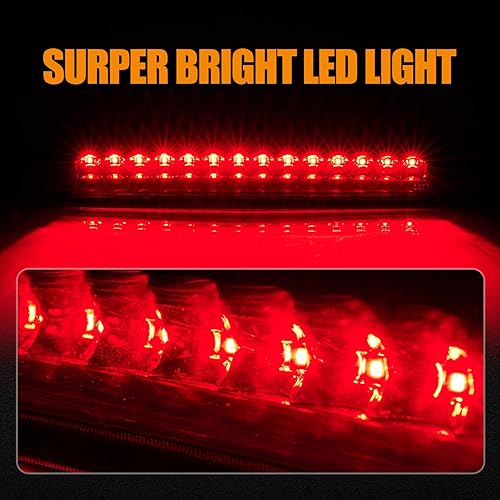 Miniatura 230 de Tercera tercera luz de freno para Chevy Silverado 1999-2006/GMC Sierra 1500 2500 3500HD, 2007 Silverado/Sierra Classic Modelo LED Time Tunnel