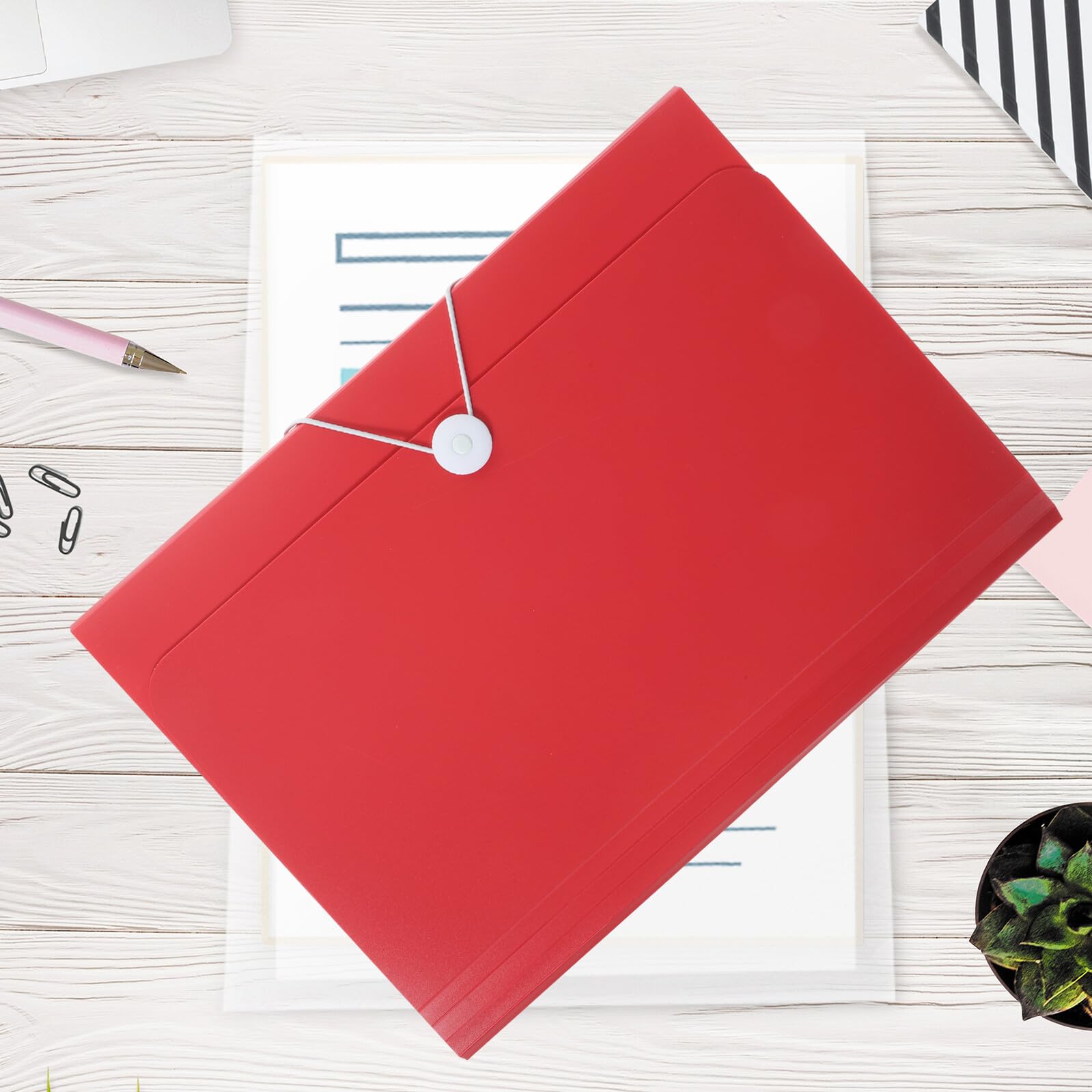 5 Pezzi Cartella Portadocumenti a Fisarmonica Multistrato A4 Grande Capacità, Organizer Portatile per Documenti e Fatture, Borsa Archivio Espandibile per Ufficio, Scuola e Casa,