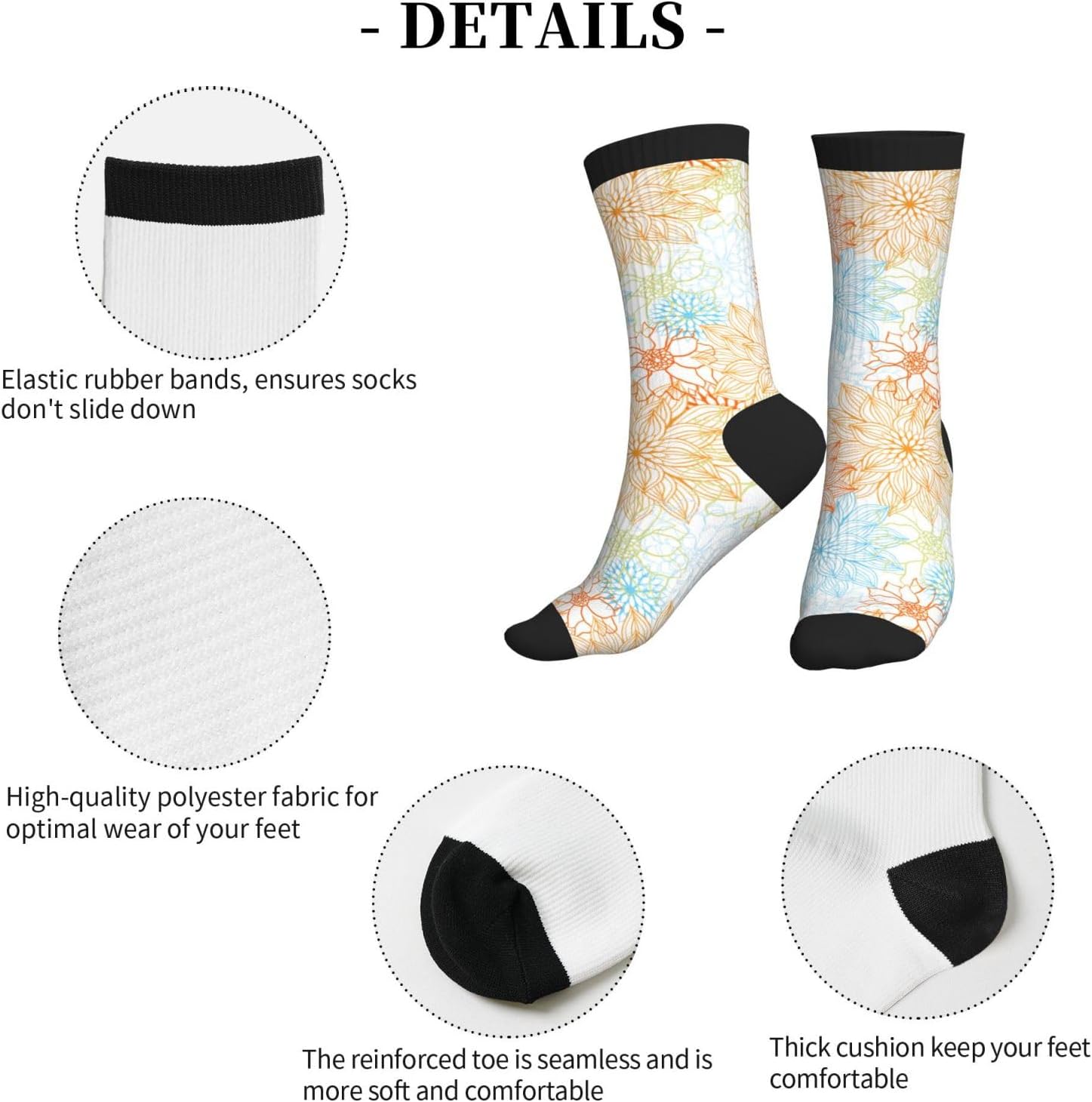 Mens Dress Socks Funny Fun Colorful Crazy Funky Crew Socks for Men - Image 5