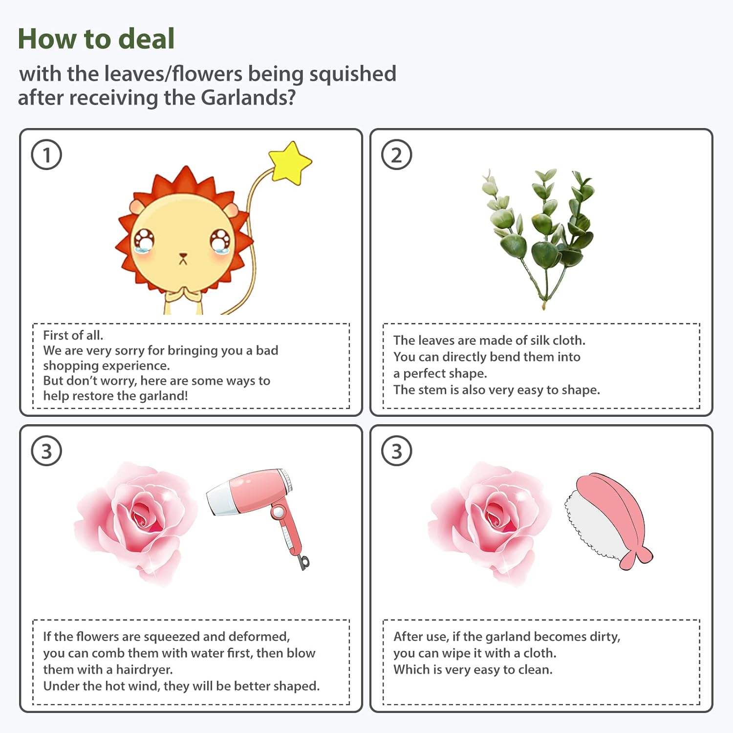 Flower Garland Artificial Rose Vine Flowers Hanging Fake Roses Vines for Wedding Birthday Party Valentines Christmas Room Wall Arch Decor, 2 Off White & 1 Dark Pink Floral Garland Decorations - Image 6