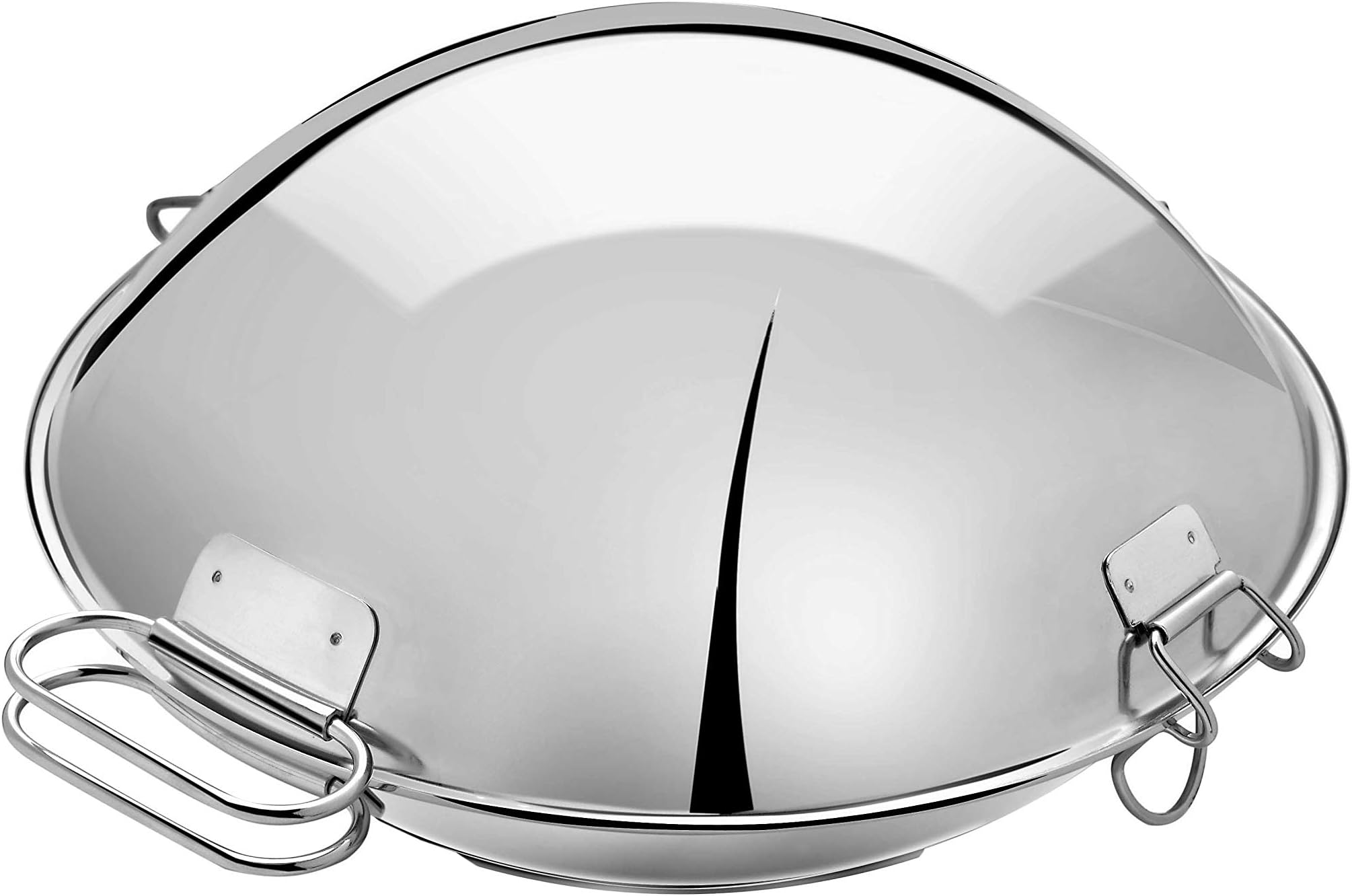 Artame ART32806 – Cataplana Sauté Pan Wok – All Heat Sources Including Induction 18/10 Stainless Steel Diameter 32 cm