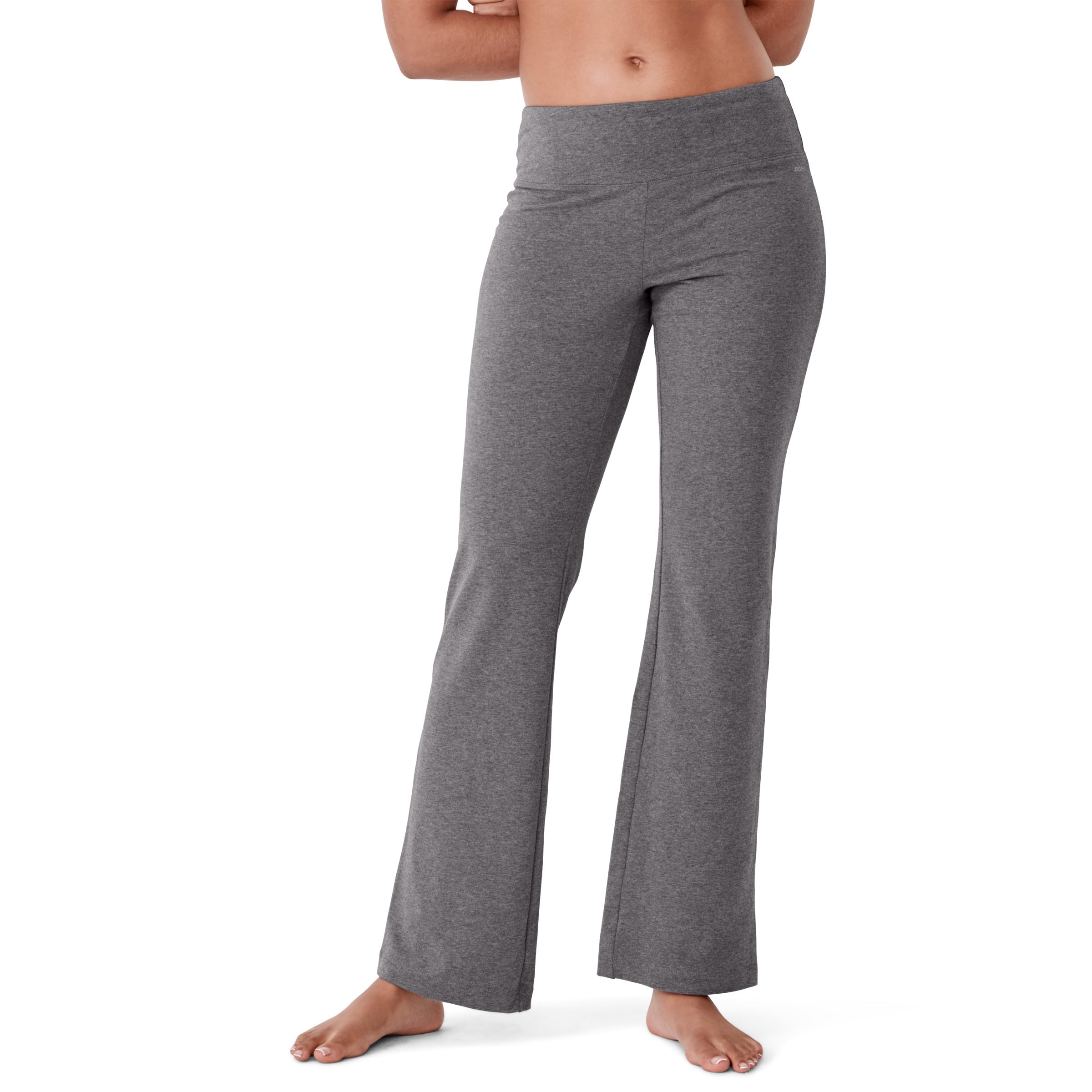 Jockey Women's 728516 Yoga Pants, Charcoal Grey Heather, M