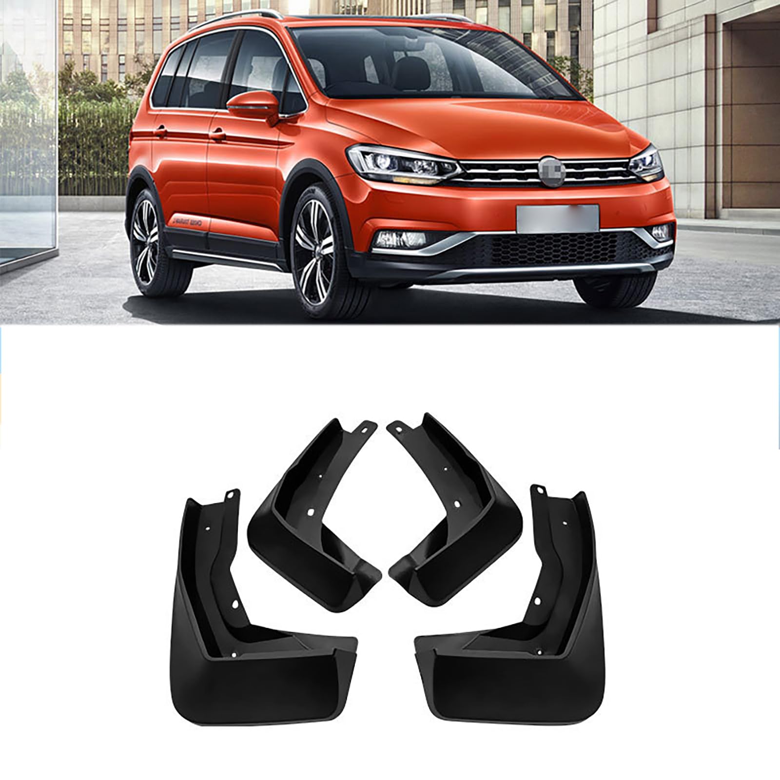 Compatibile con Volkswagen Touran L Cross 18-20, 4 Pezzi Parafanghi per Auto Ruota Protettori Impermeabile Carrozzeria Decorativi Accessori