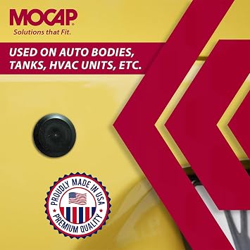 MOCAP Automotive Body Plug Kit - Snap-in Sheet Metal Hole Plugs - 150pcs