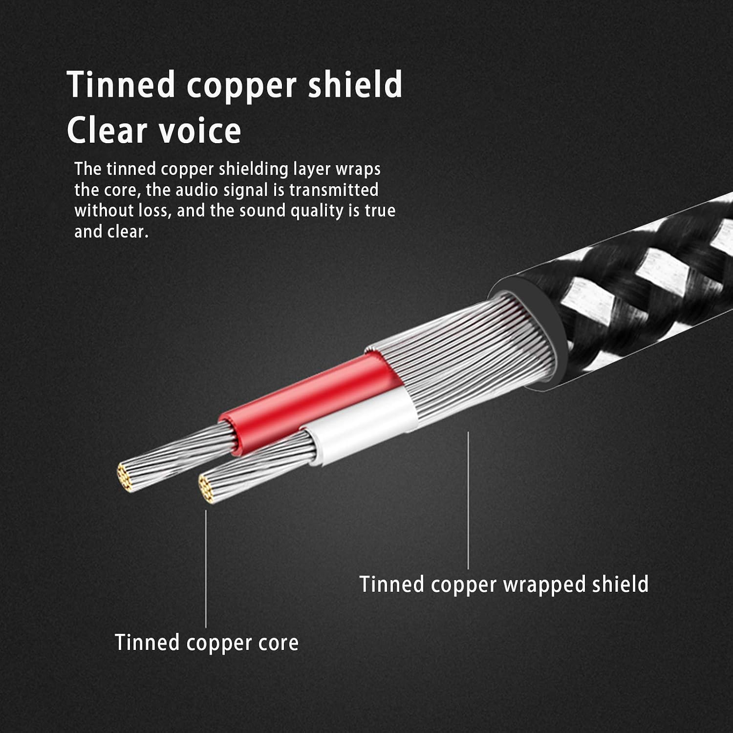 3.5mm Aux Cables, 90° RCA Audio Cable, 3.5mm to 2-Male RCA Stereo Splitter Cable 1/8" Right Angle TRS to RCA Straight Plug Audio Auxiliary Cord,Hi-Fi Sound, Nylon Braided (6.5ft/2m)