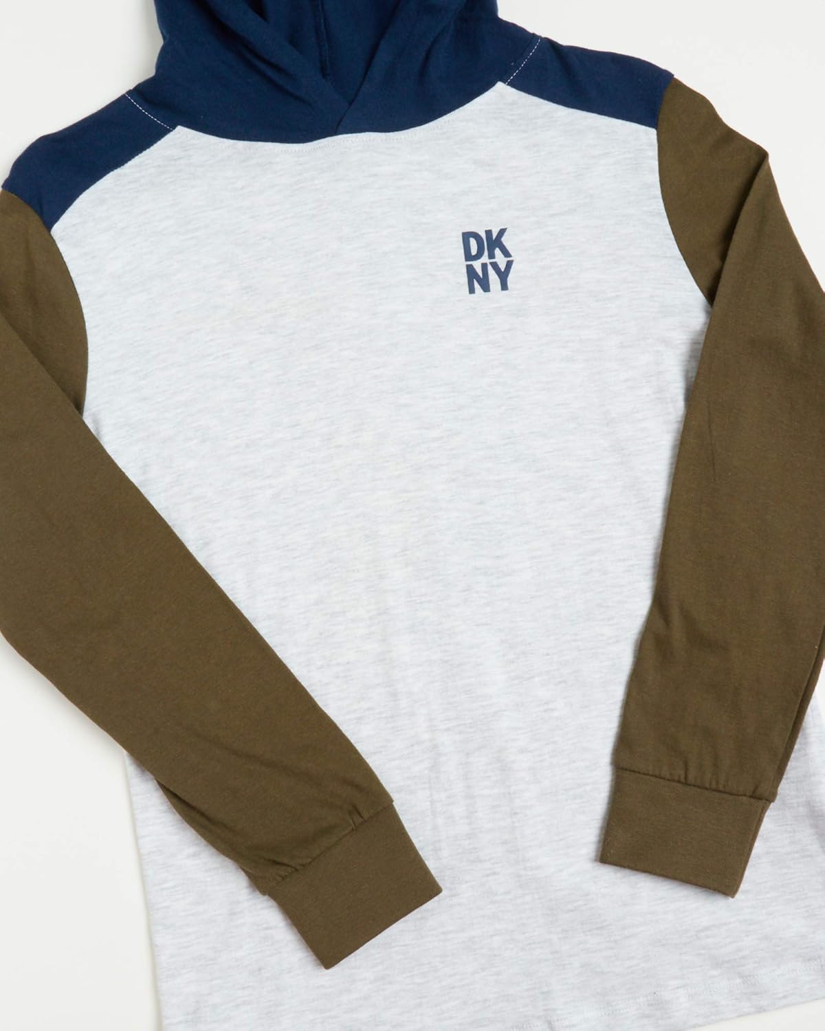 DKNY Boys' Jogger Set - 2 Piece Soft Fleece Pullover Hooded Long Sleeve Shirt and Sweatpants for Boys (Sizes: 4-12) - Image 3