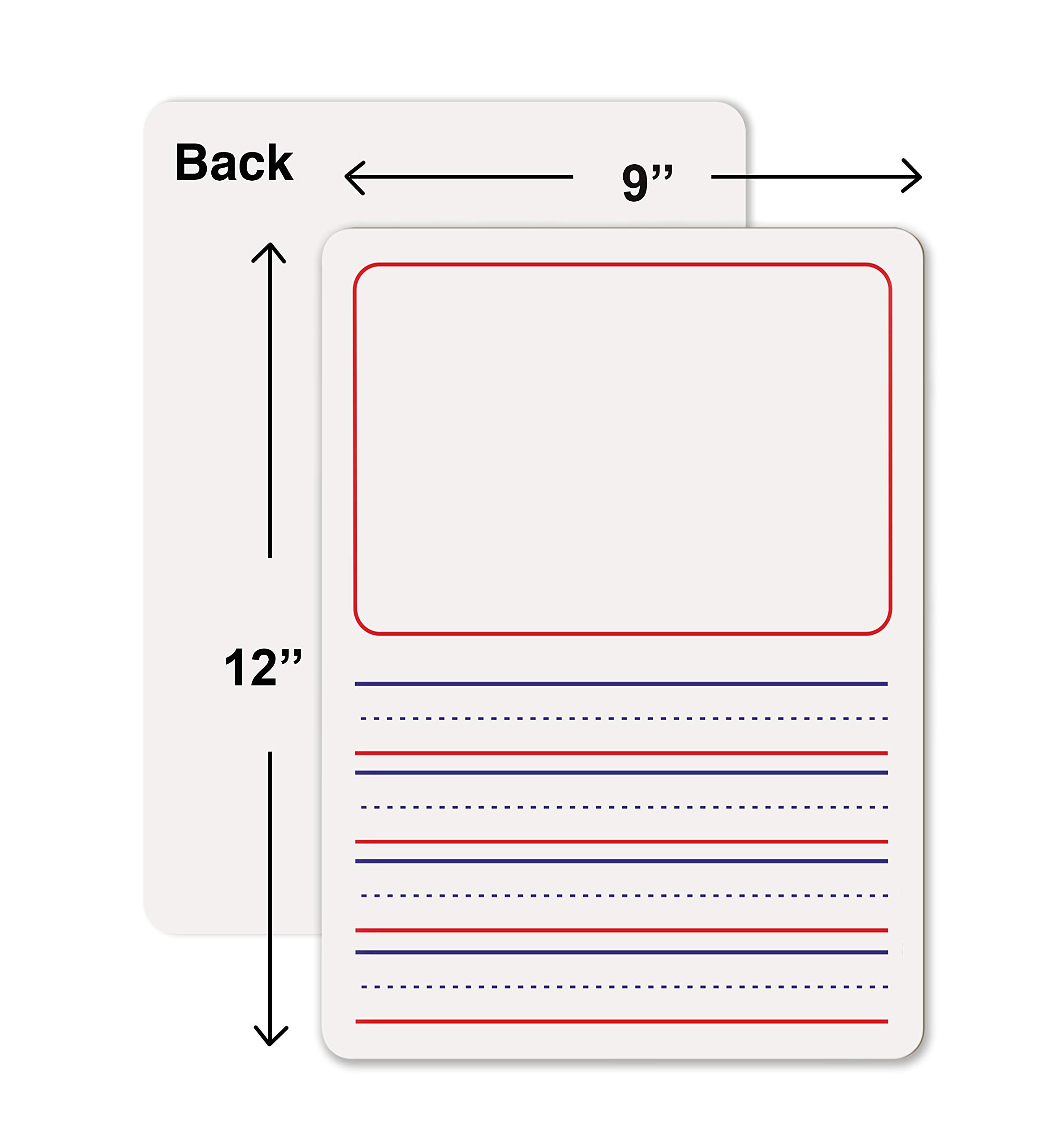 10 Pack Dry Erase Storyboard 9"X12" White Board for Kids with