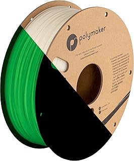 Polymaker Glow in The Dark PLA Filament Green 1.75mm, Glow PLA 3D Printer Filament 1.75mm 1kg - Fluorescent PLA 1.75 Filament, Strong Glow Effect & Long Glowing Time, Dimensional Accuracy +/- 0.03mm