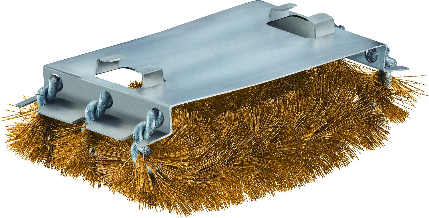 RÖSLE spazzola di ricambio SlideX Brass, setole di ricambio per la spazzola per barbecue SlideX, per griglie smaltate e cromate