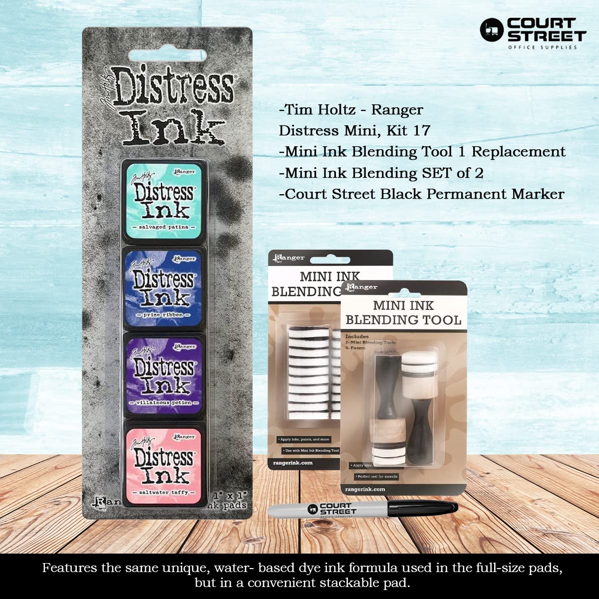 Amazon.co.jp: Tim Holtz Ranger Distress Ink ミニパッドセット