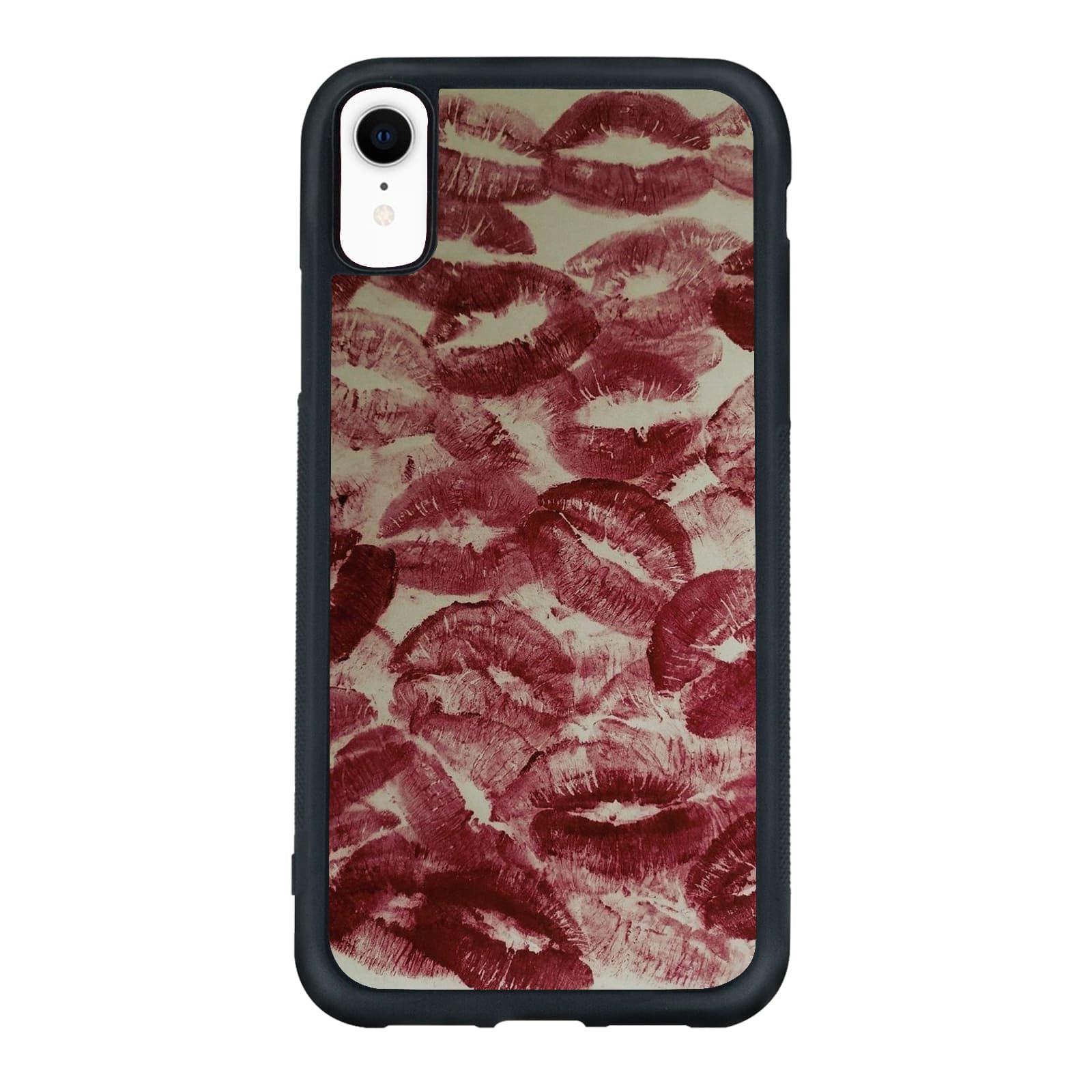 qizjio Lips Phone Case Shockproof Protective Kiss Case for iPhone XR Lipgloss Phone Cover