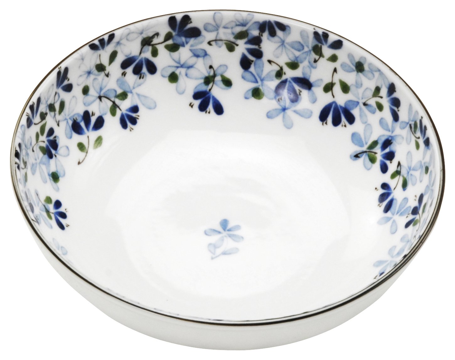 Mino Porcelain Salad Bowl, Lightweight & Durable