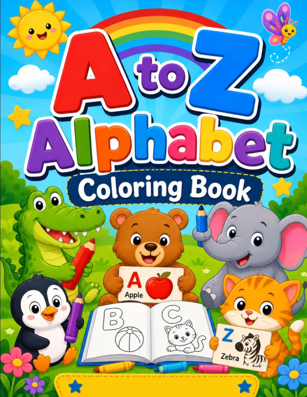 My ABC Coloring Journey: From A to Z: Learn the Alphabet with Fun Pictures and Simple Colors