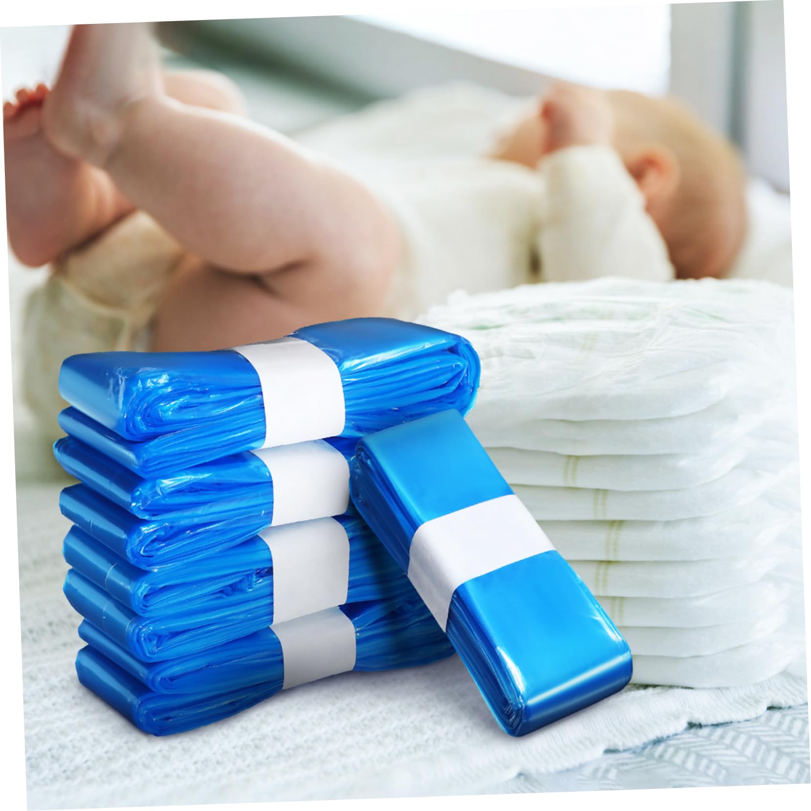 CALLARON Diaper Pail Bags 5pcs Nappy Bin Liners Leak-resistant Pe Material for Easy Waste Management