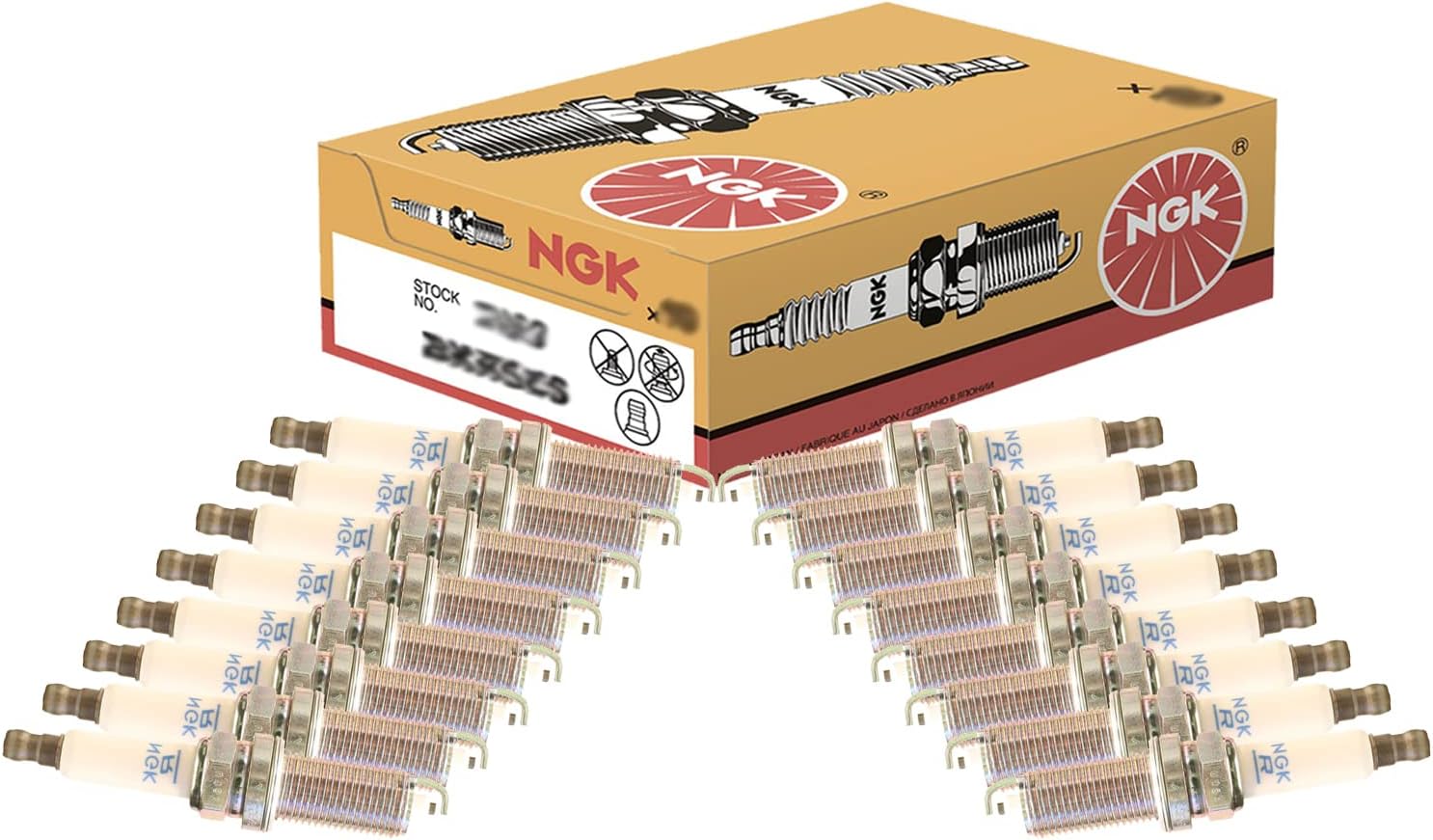 NGK Set of 16 Nickel Standard Spark Plugs For Chrysler Dodge Jeep Ram 5.7 V8