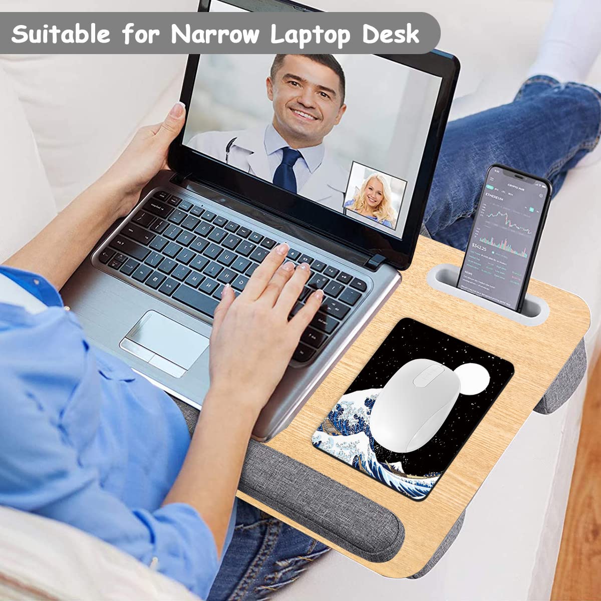 Dapesuom Tappetino Per Mouse Piccolo 15,2 X 20,3 Cm – Superficie Liscia, Base Antiscivolo In Gomma, Impermeabile, Colori Vivaci, Per Ufficio E Casa - 6