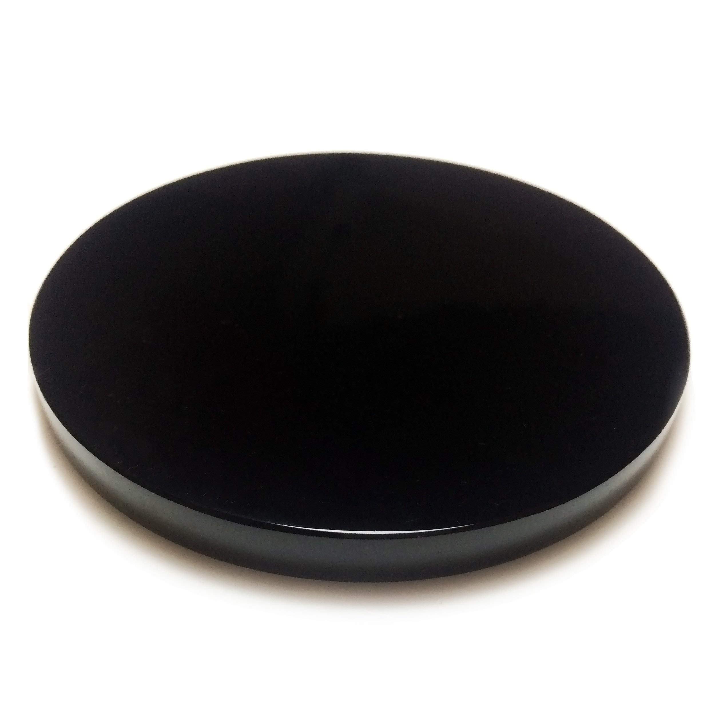 Amazon.com: Polar Jade Black Obsidian Mirror Large, Real Obsidian