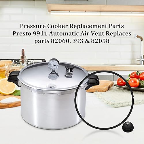 Miniatura 7 de 09907 Anillo de sellado de olla a presión y ventilación de aire automática para olla a presión Presto In Box CA16, CA16H y 21 cuartos de galón,
