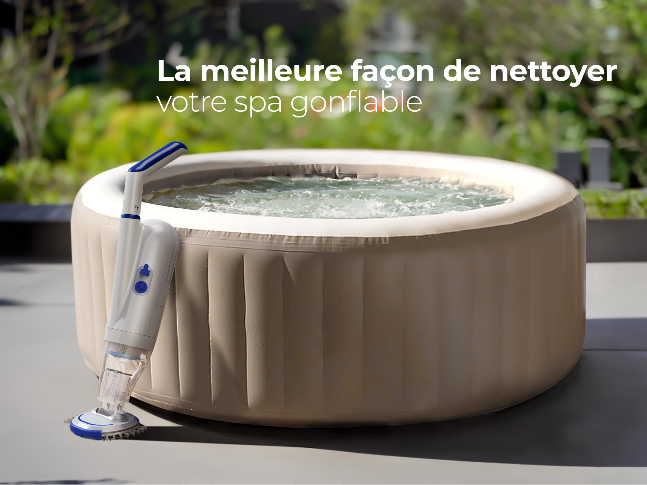Gre CSPAN Health Vac Nettoyeur de Fond Batterie spas et piscines Hors Sol Sol