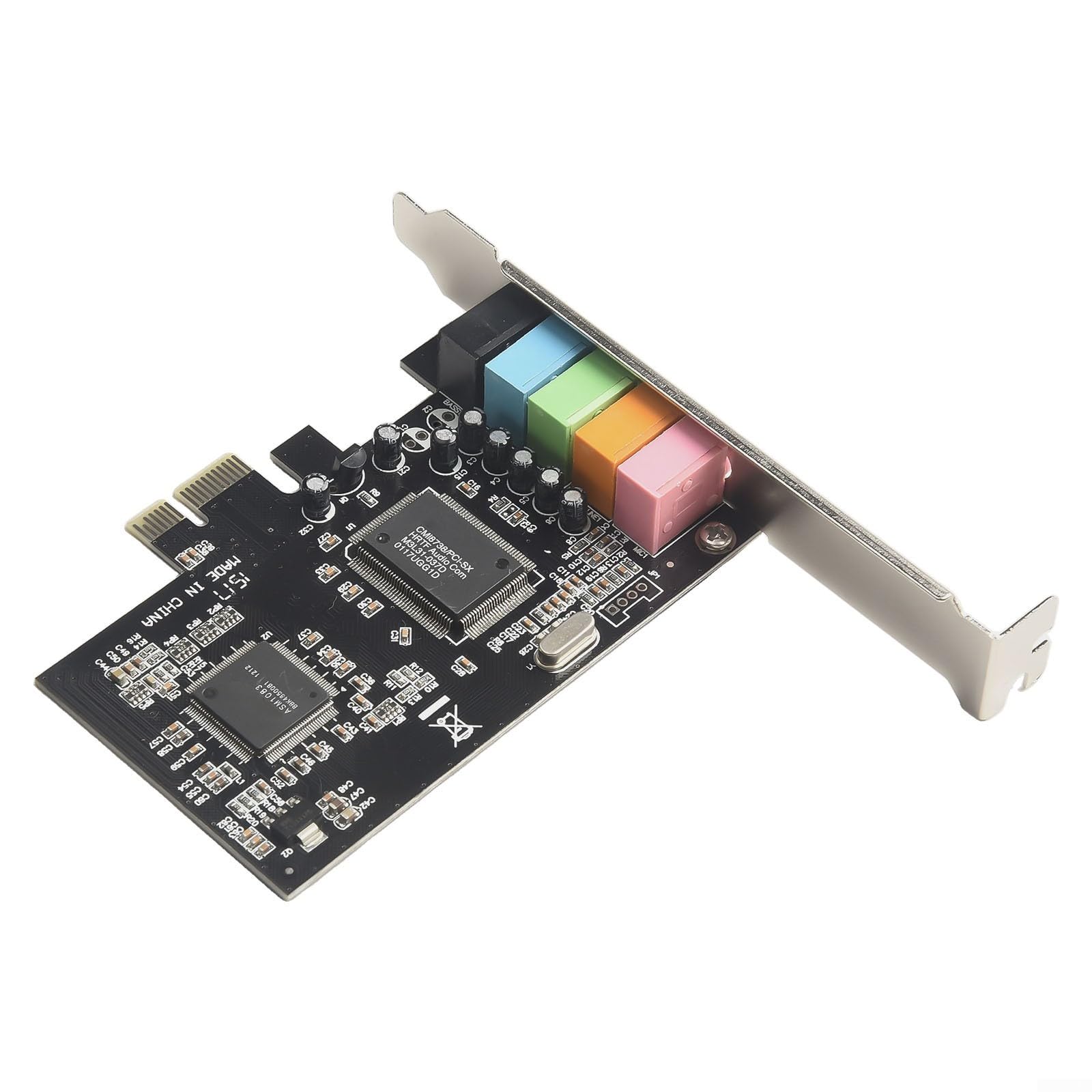 Zoegneer PCI E 5 Scheda audio interna a 1 canale 6 canali Audio 3D con EAX e DirectSound Supporto 3D per Windows 2000 7 8 10 e opzioni di uscita multipla anteriore posteriore