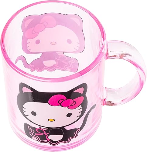Miniatura 70 de Silver Buffalo Sanrio Hello Kitty and Friends Kuromi Poses - Taza de cerámica, 20 onzas