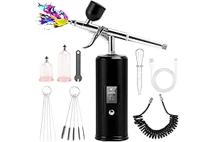Cordless Autolock Mini Airbrush Kit : Portable Powerhouse for Precision Detailing
