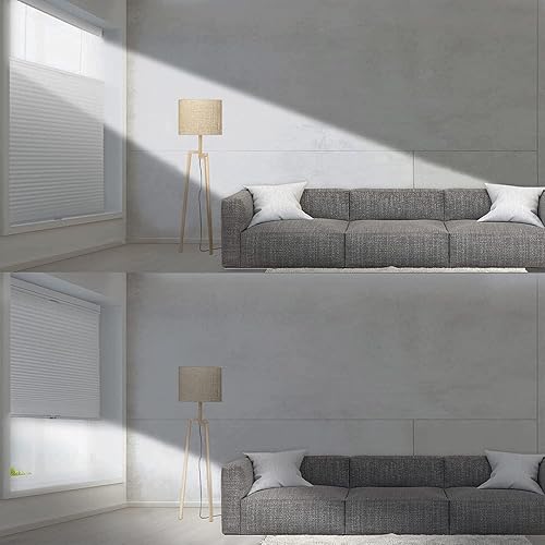 Miniatura 8 de LazBlinds Persianas celulares opacas sin cordón de arriba hacia arriba, opacas, oscurecimiento de la habitación, aislamiento térmico, reducción de