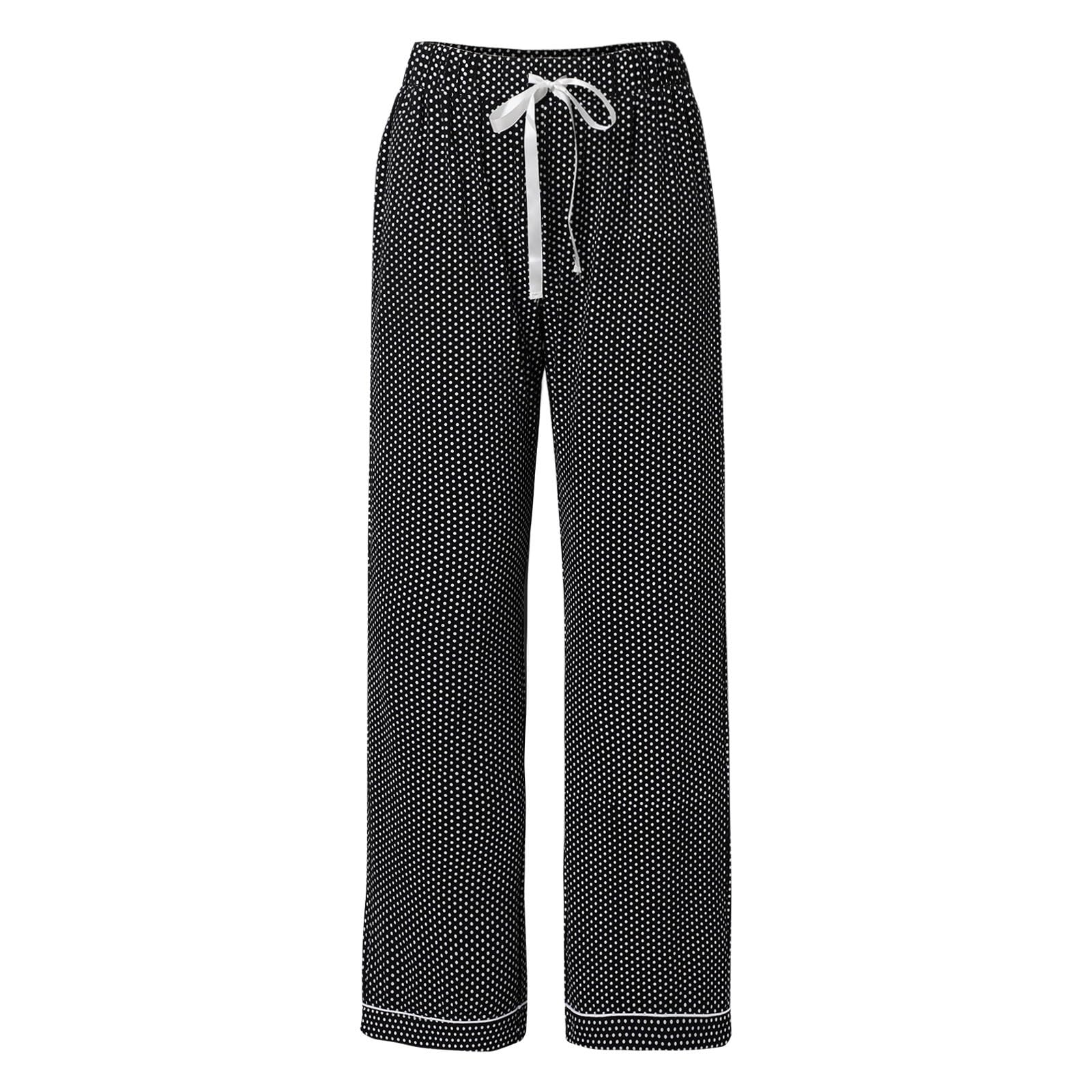 Genérico Pijama Mujer Largo - Pijama de Mujer de Manga Larga Ropa de Dormir Suave con Botones Conjunto de Ropa de Dormir
