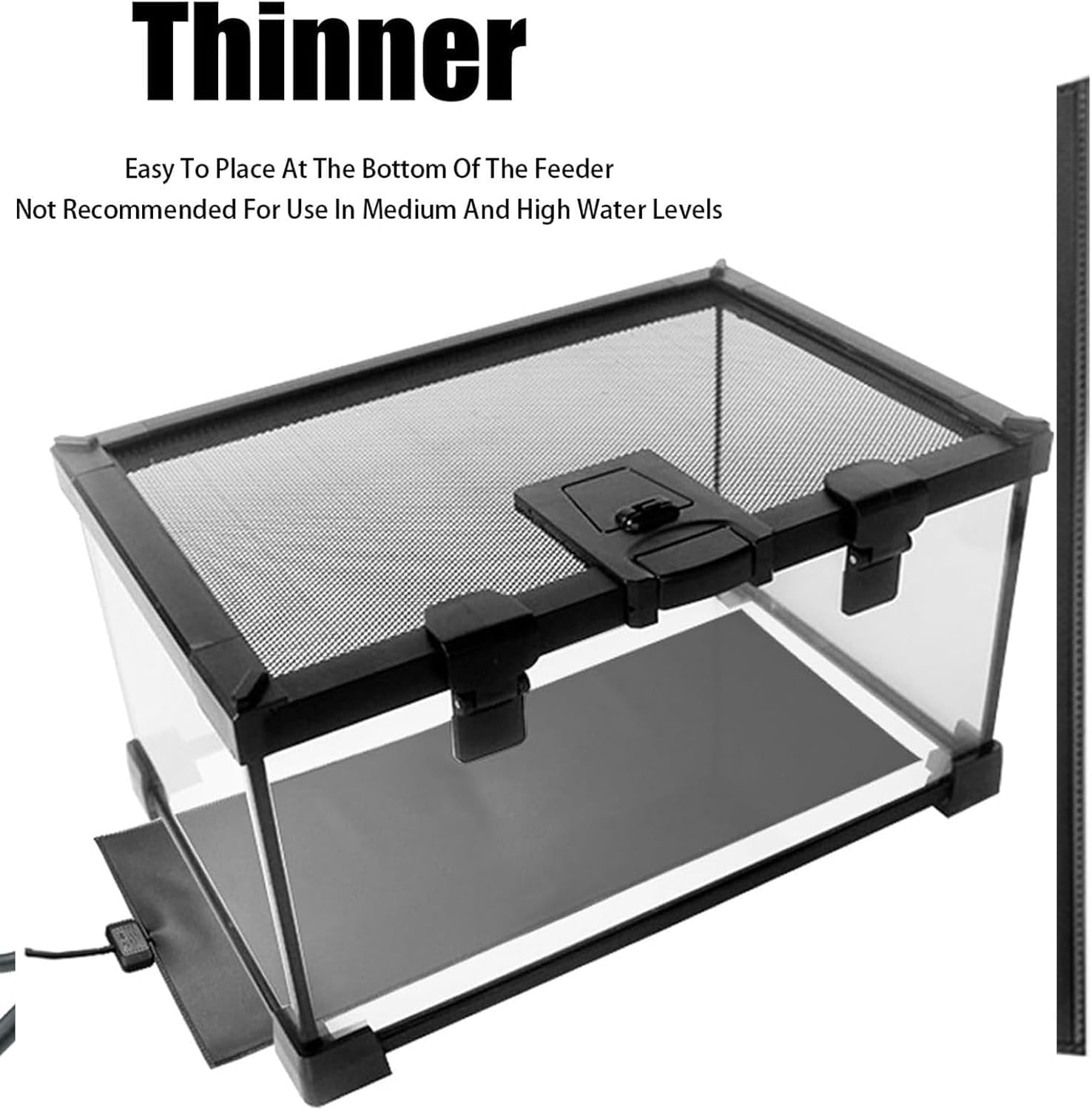 Tappetino Riscaldante per Rettili, Piantina di Piante da Giardino in Serra con Regolazione della Temperatura, Tappetino Riscaldante Riscaldato, per Tartarughe, Lucertole, Rane e Altri 53*128cm（220W）