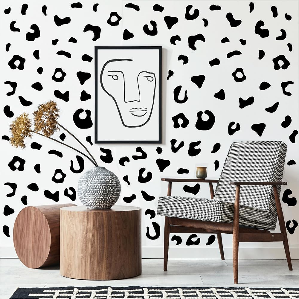 Amazon.com: Leopard Print Vinyl Decal Leopard Pattern Wall Stickers