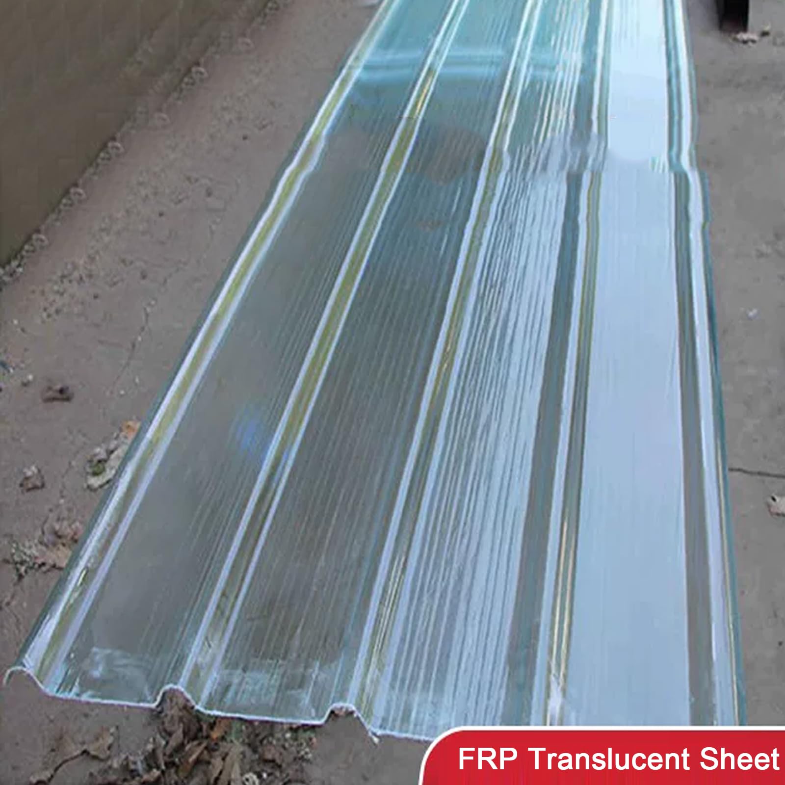 Paneles de Techo Corrugado,Chapa Ondulada Protección UV,Panel para Tejado para Invernaderos,Garajes,Cobertizos,Establos,Paneles de Fibra de Vidrio de 1,2 Mm de Espesor (0.9x1.7m,3 Pcs)