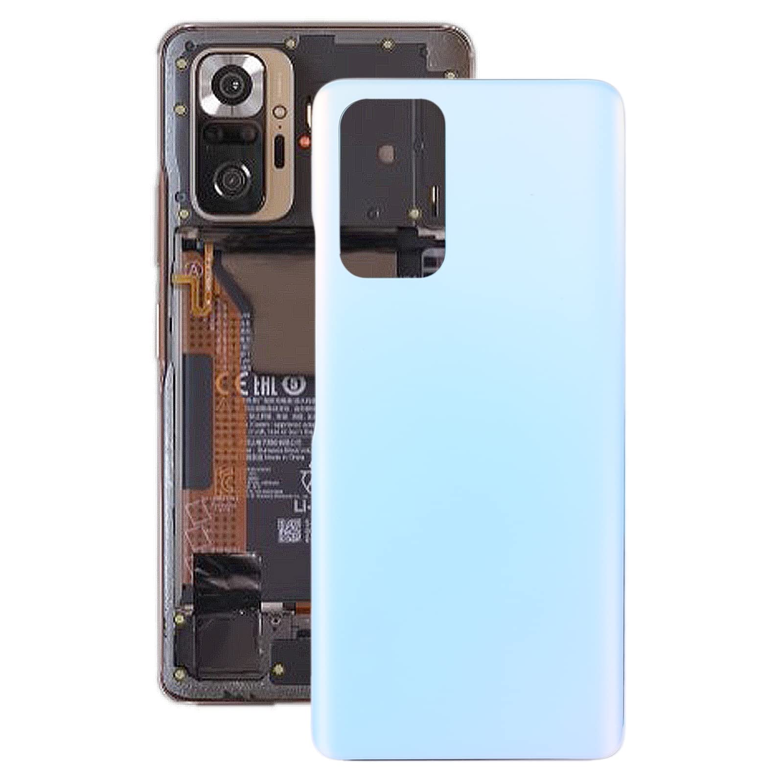 Glass Battery Back Cover for Xiaomi Redmi Note 10 Pro/Redmi Note 10 Pro Max/Redmi Note 10 Pro India Blue