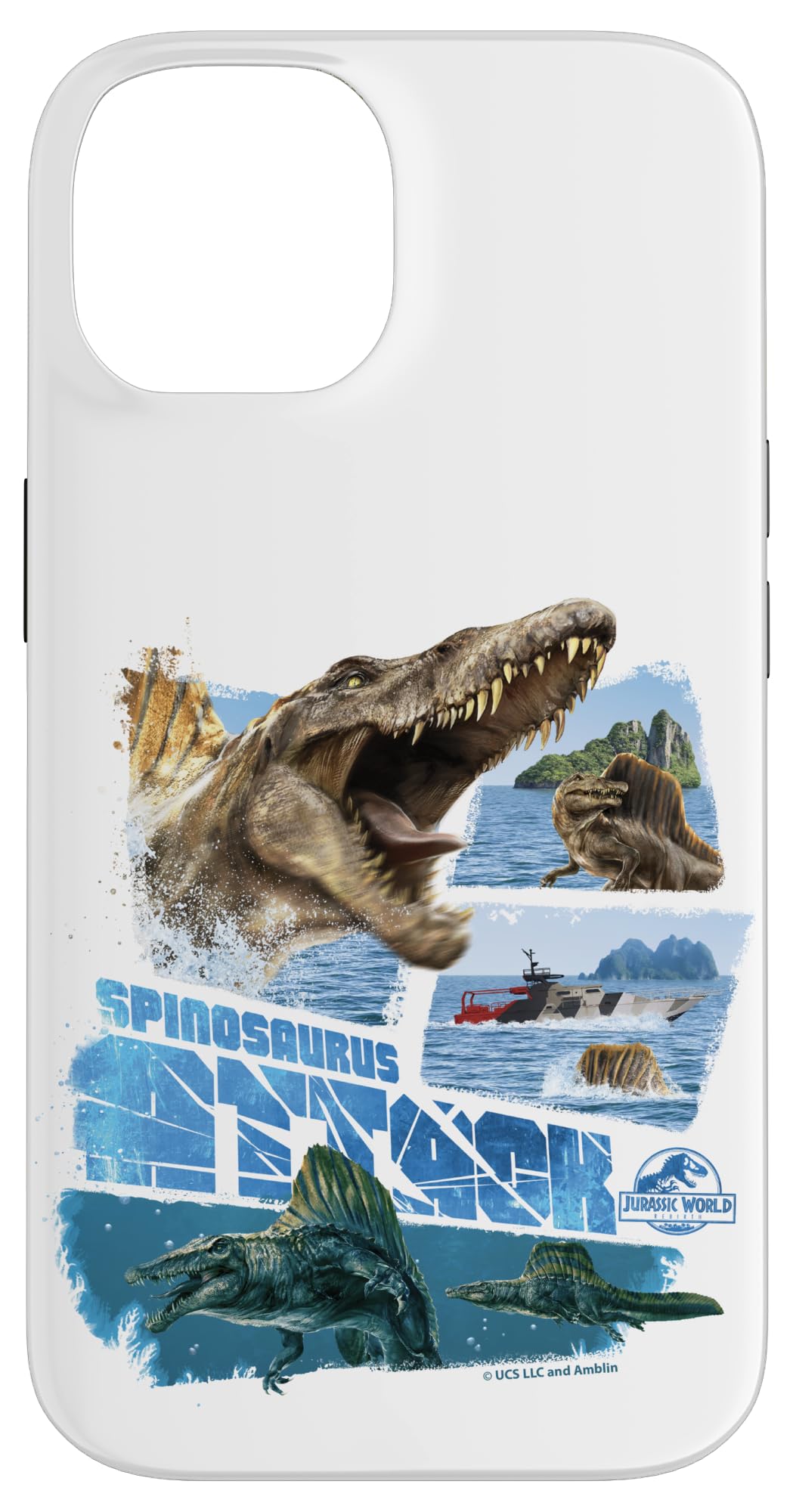 Jurassic World Rebirth Spinosaurus Attack Case for iPhone 14