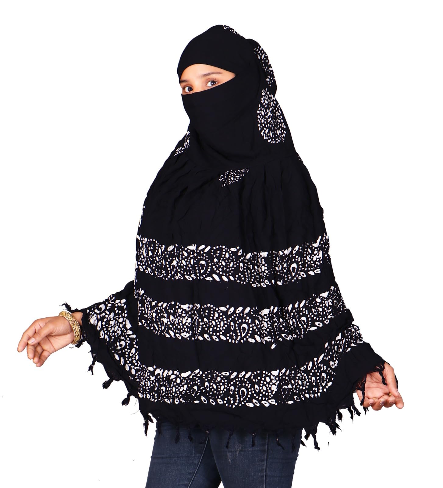 KITDAO Cotton 2 in 1 Long Scarf Mask with Dupatta Usable for vehicle Driving | Universal Size | For Girl & Women-picture-5