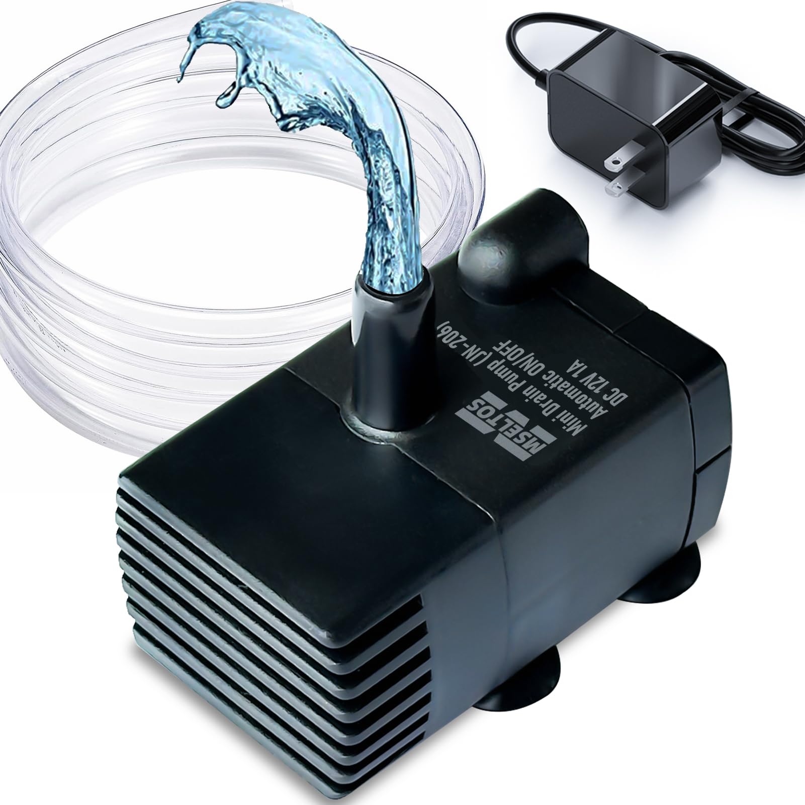 Automatic Small Sump Pump with Water Sensor, 8 FT Lift 70 GPH 115V/230V Mini Condensate Pump with Float Switch, Water Removal for Dehumidifier, Air Conditioner, Ice Maker, Basement, Auto On Off