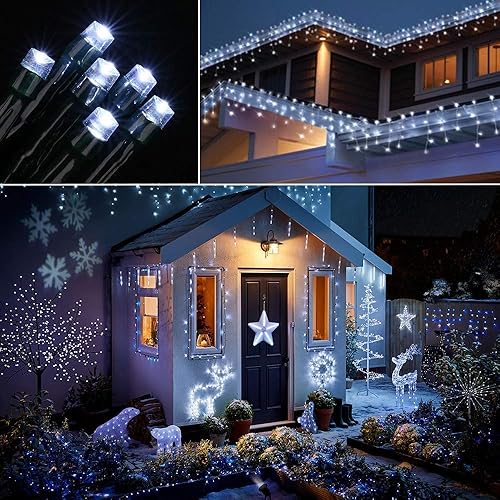 Miniatura 5 de LYHOPE Luces de Navidad, bajo voltaje, 98.4 pies, 300 luces LED de Navidad, con adaptador de fuente de alimentación con certificación UL de 30 V