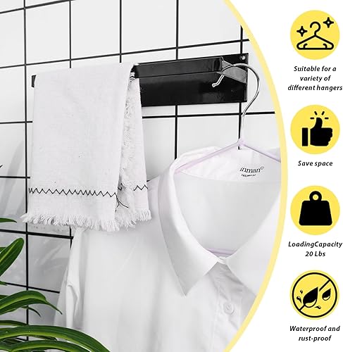 Miniatura 5 de HAKACC Organizador magnético para colgar colgadores, estantes de almacenamiento para organización de lavandería, apilador de perchas que ahorran