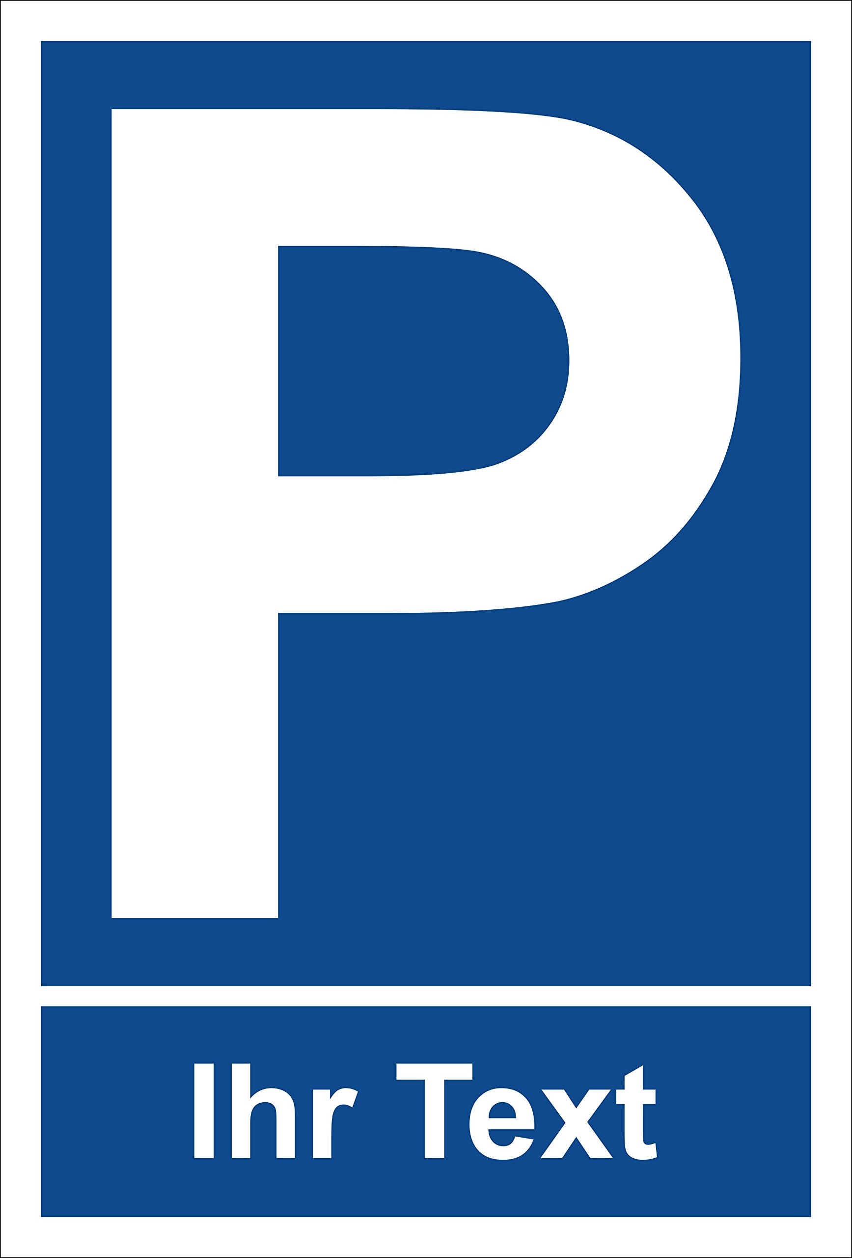Cartello Parcheggio Personalizzato Con Testo A Scelta - Alluminio 3mm, Dimensioni Variabili - 4