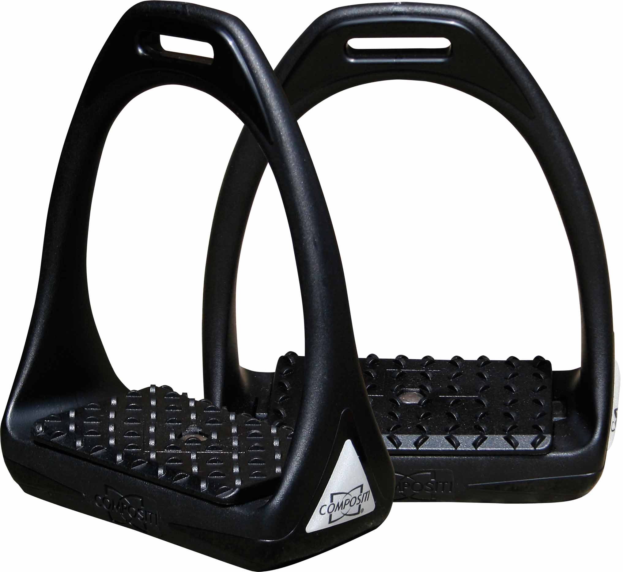 Harry's Horse Compositi Reflex Reflective Étriers Cheval Noir Adulte