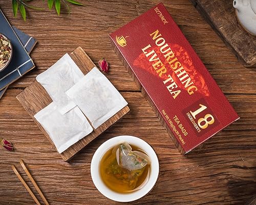 Miniatura 126 de Té prémium de hojas y raíces de diente de león, 50 bolsas de té/3.53 onzas, para la salud del hígado y los riñones, té de hierbas desintoxicante