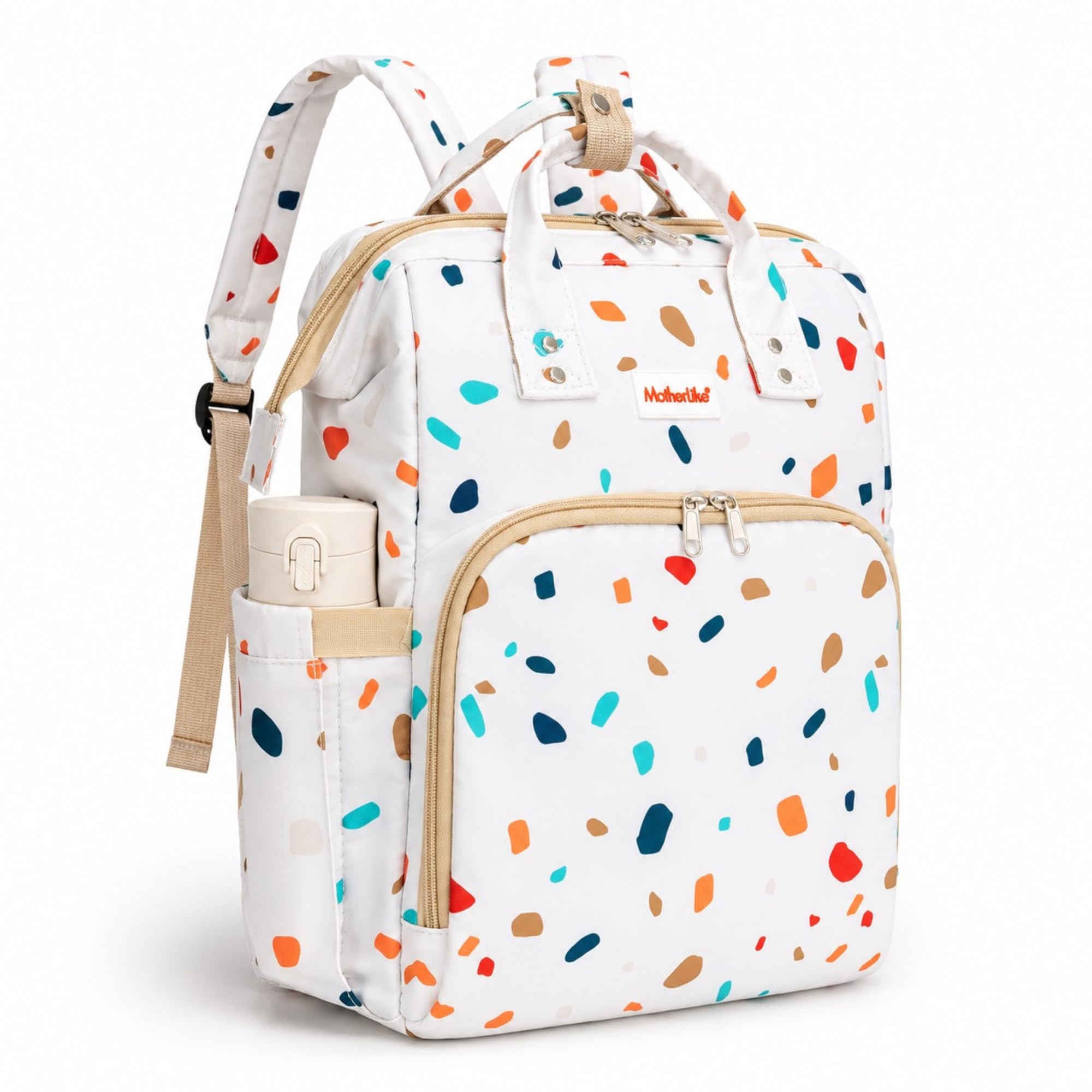 MotherLike Baby Diaper Bags for Mom for Travel Diaper Backpack for Mothers Large Capacity, Printed Maternity Bag-picture-37