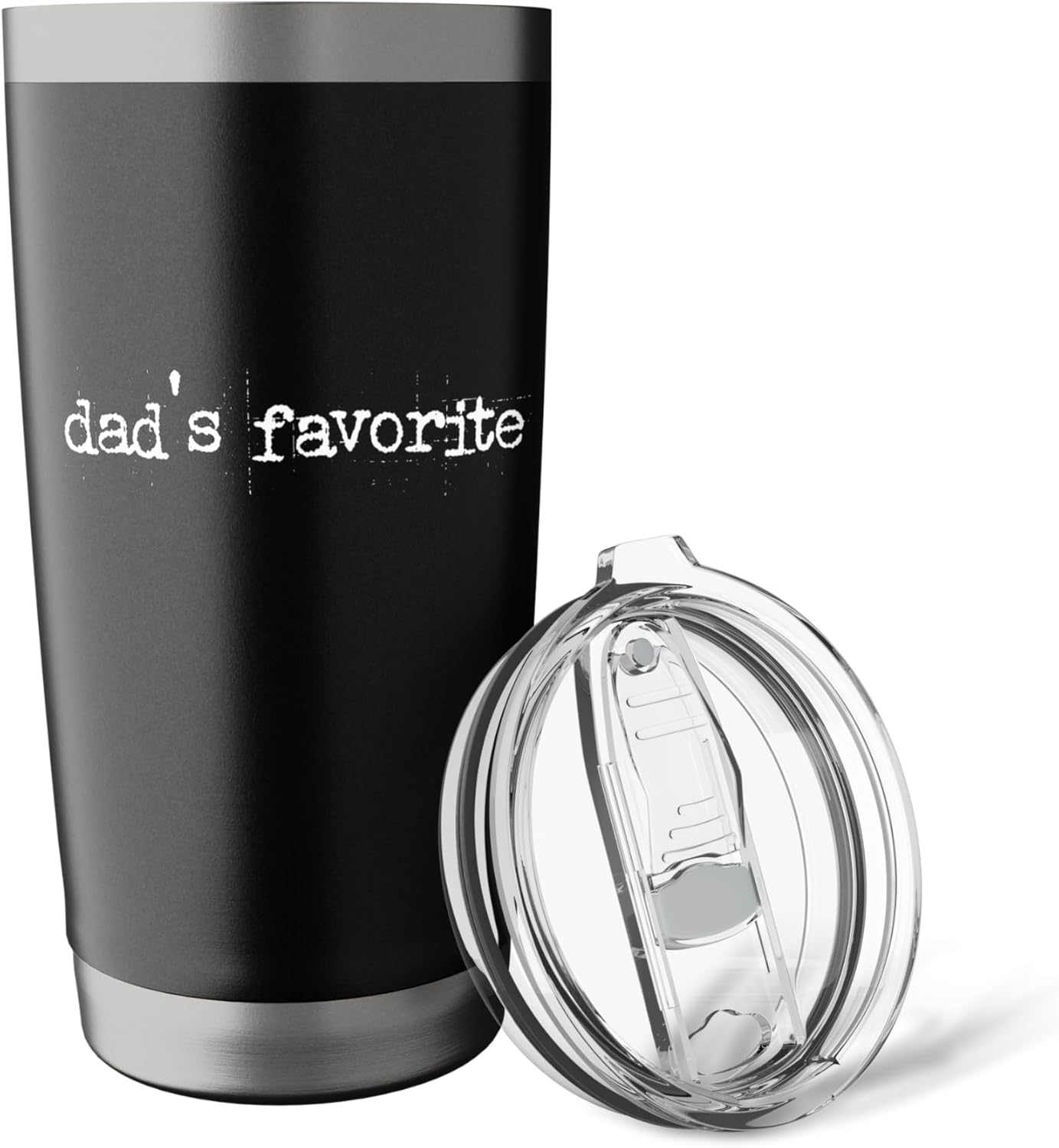 Dad's Favorite Child Funny Dad and Son Daughter Matching Stainless Steel Insulated Tumbler - Image 5