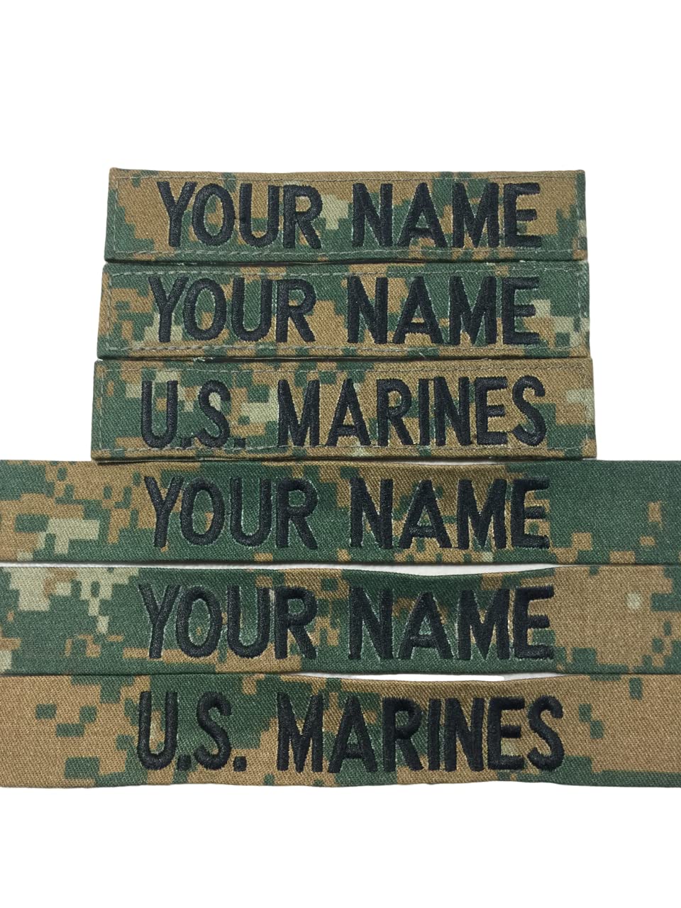AAFES Alt.3 pieces Marine Marpat Name Tape & Marine Tape