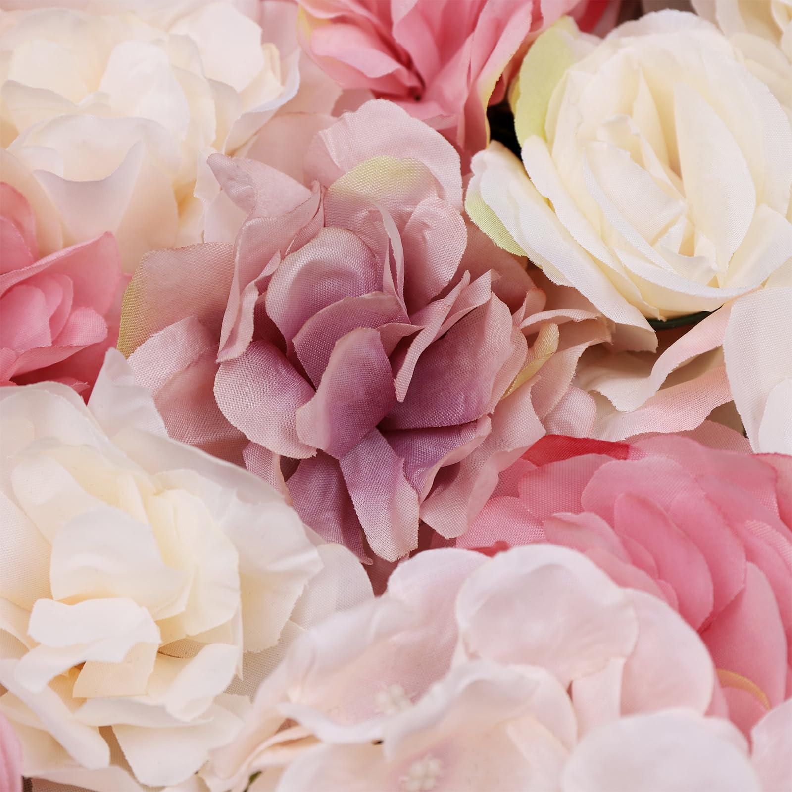 12 Stück Künstliche Blumenwand Hintergrund Hochzeit 40x60cm | Seidenstoff, Wandpaneele, Wanddeko Blumen, für Hochzeit, Valentinstag, Zuhause,Hintergrunddekoration