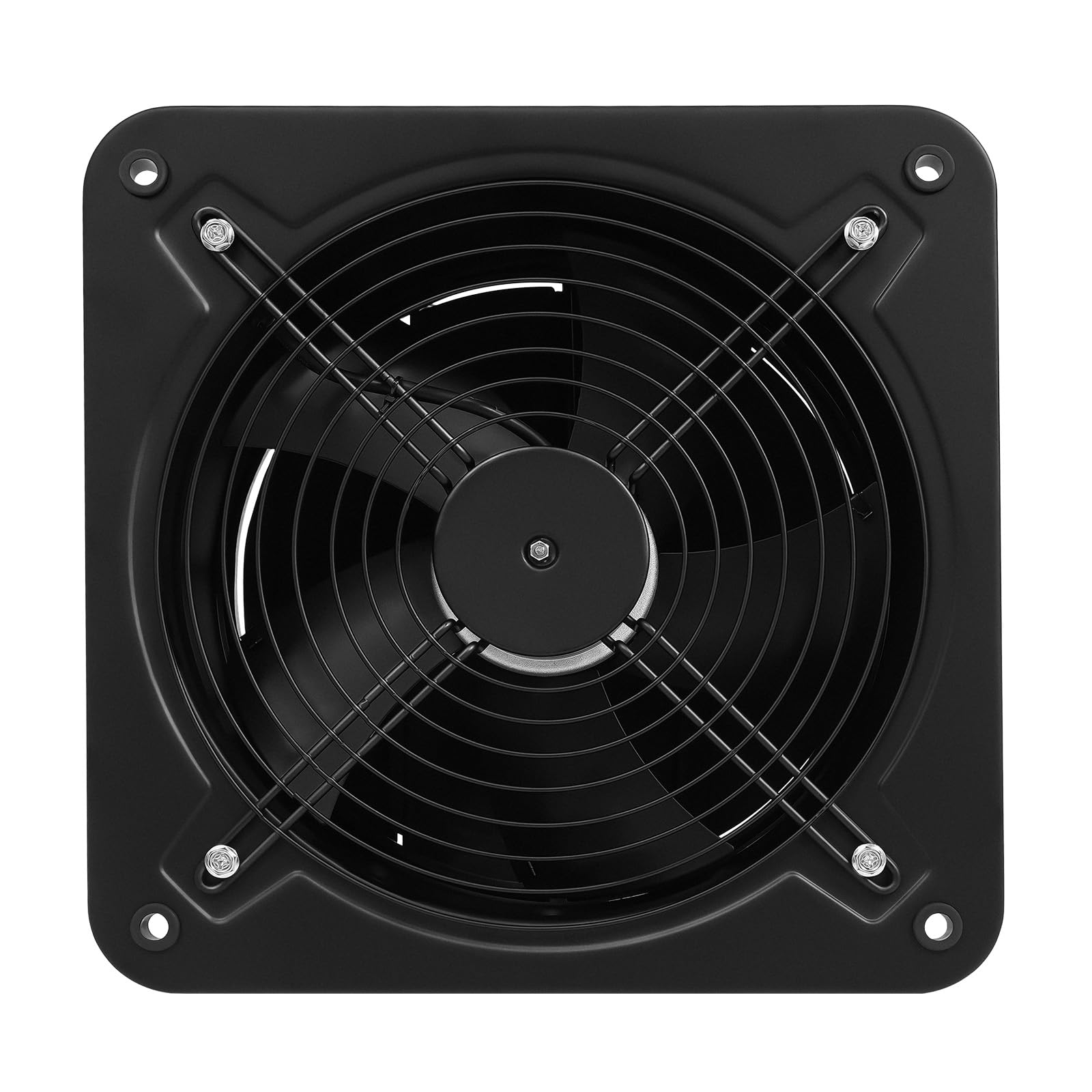 2677 m³/h - Ventilador extractor de aire industrial de 107 W, para cocina, baño, garaje, sótano (tamaño de la placa: 350 x 350 mm)