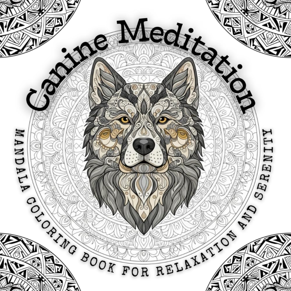 Canine Meditation – Mandala Coloring Book for Relaxation and Serenity